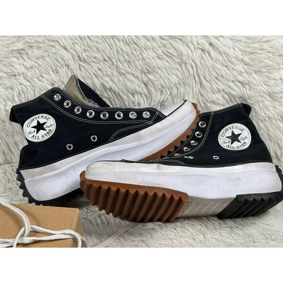 Converse Run Star Hike Shoes Mens Size 7.5 Black Platform High Top 168800C - Picture 1 of 11